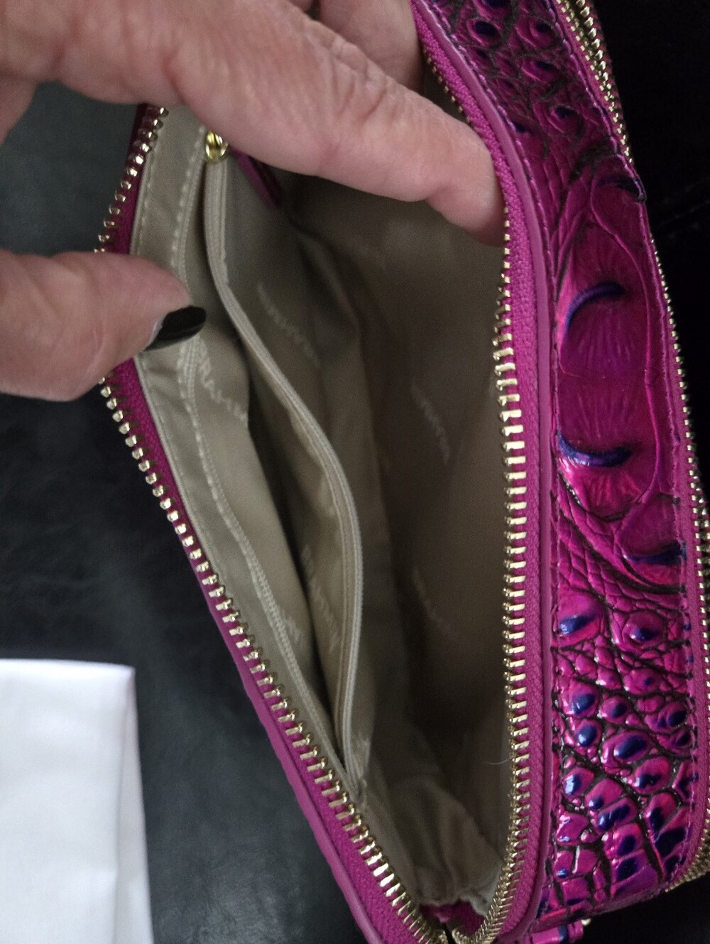 Brahmin Danica Voltage Violet Melbourne Cross Body Bag - Picture 5 of 9